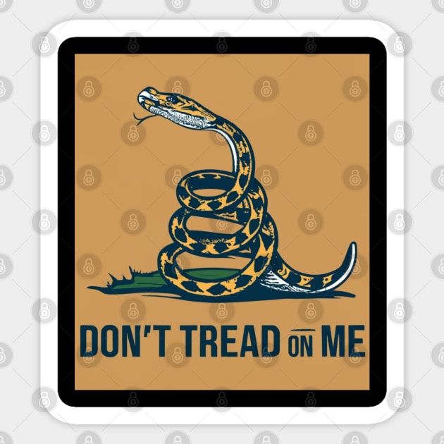 Don't trade on me , Gadsden flag snake freedom design Sticker by Nasromaystro